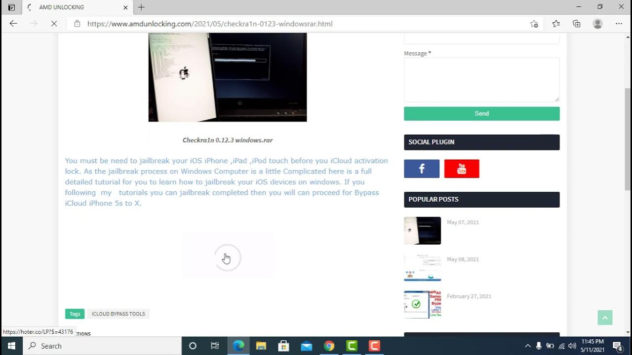 Checkra1n 0 12 3 justatech for ios 14 5 by amd rom fixer YouTube