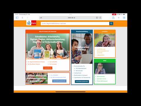 eBooks runterladen Klett - Anleitung Erstanmeldung
