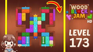 Wood Block Jam Level 173 Solution Walkthrough