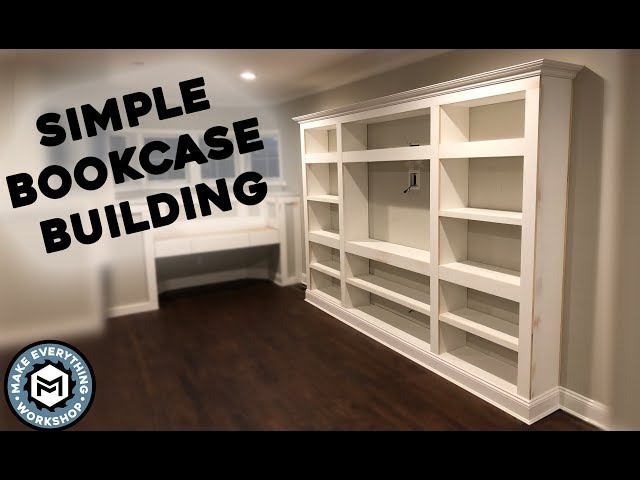 Building A Simple Book Case! Woodworking How To