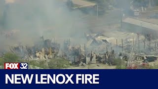 New Lenox cabinet company burns down