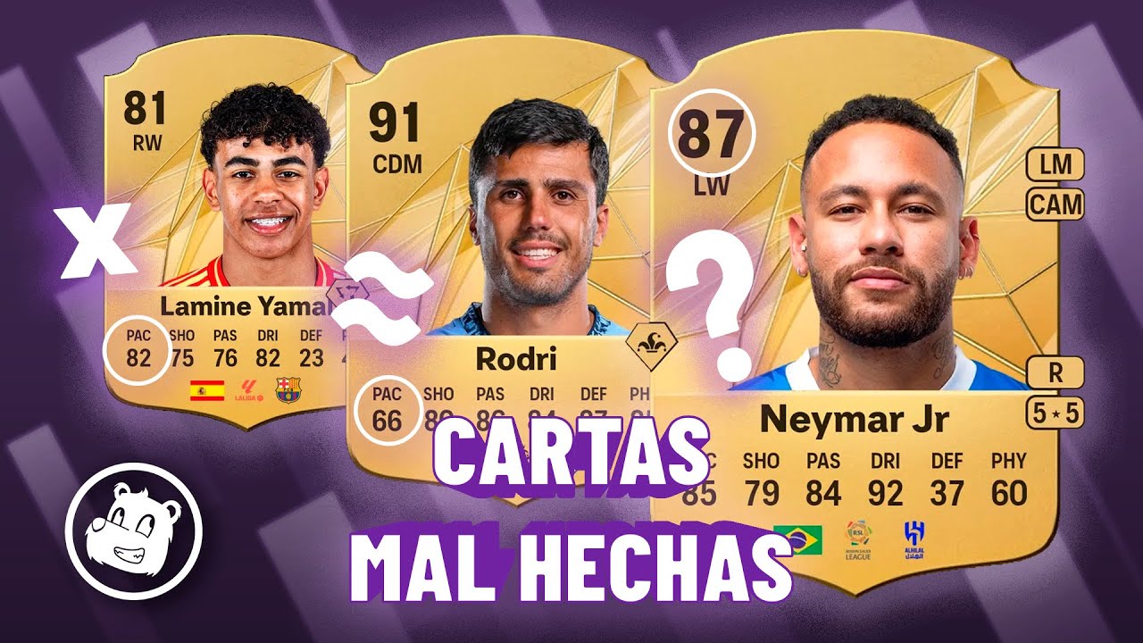 Jugadores MAL representados en el EA FC 25 - Cartas mal hechas en el juego