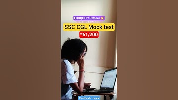 SSC CGL Mock,Testbook Live Mock,Eduquity pattern based mock test 7 #ssc #ssccgl #sscgd #sscchsl #mts