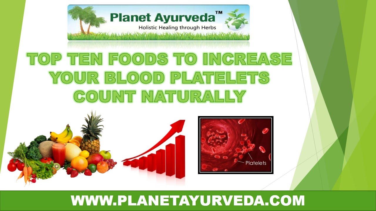 What can you eat to increase platelet count?