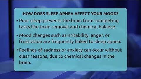 How Does Sleep Apnea Affect Your Mood? - Sleep Apnea Support Network
