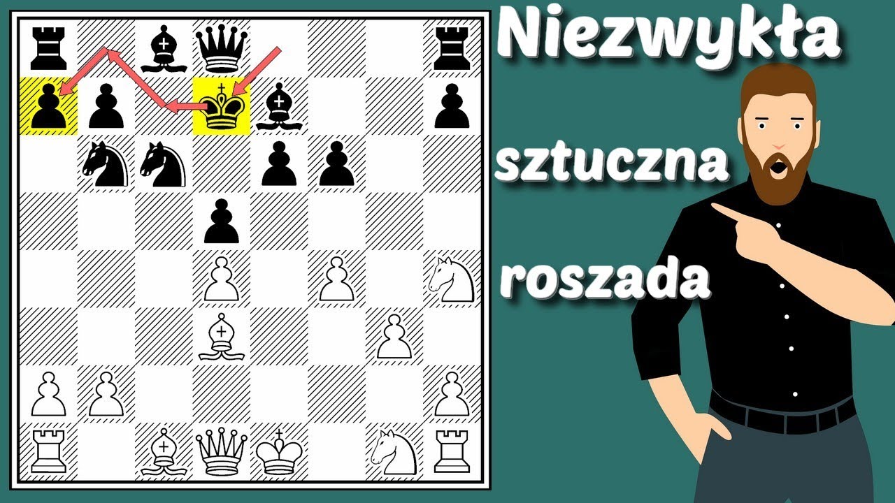 Jednoczesny Ruch Krola I Wiezy W Szachach SZACHY 209# Sztuczna roszada w szachach. Jak bronić króla, strategia w szachach. Obrona