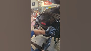 Installing flush-mount turn signals on a rare #vespa 946 #scooter