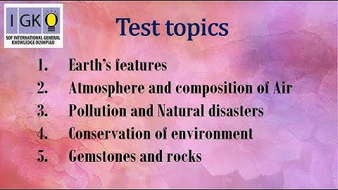 Earth and Environment - IGKO - Class 3