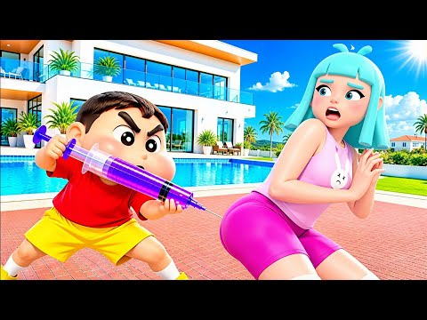 SHINCHAN INJECTED A GIANT PINK SYRINGE INTO A GIRL 😱💉 | SHANKAR JI | #trending #viralvideo