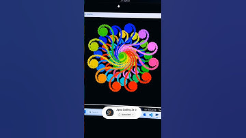 Amazing Python Turtle Graphics Art | Colorful Spiral Pattern Design | #python #coding #shorts #viral