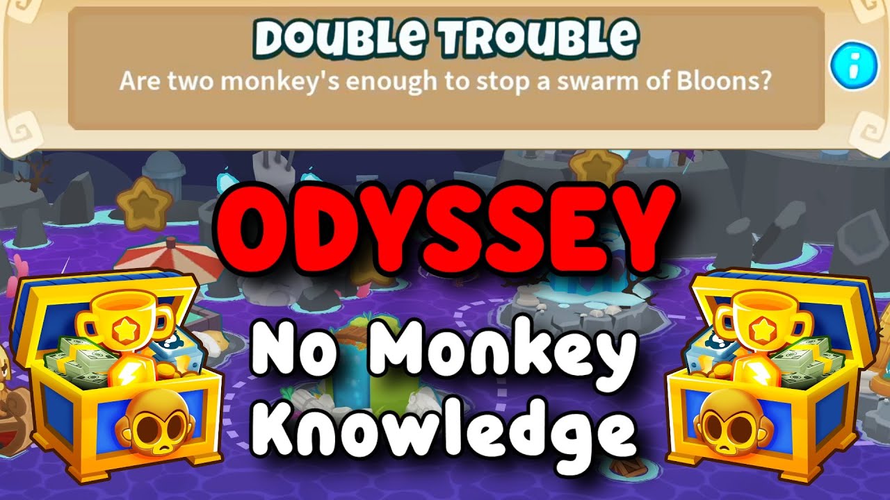 BTD6 Odyssey | No Monkey Knowledge Guide | Hard Mode Tutorial | Double Trouble
