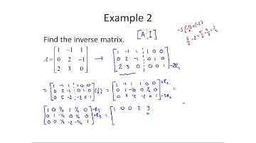 MTH 143 Inverse Matrices (Finite Math)