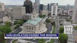 Gun legislation passed this session in Tennessee