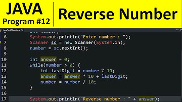 Java Program #12 - Reverse a Number in Java