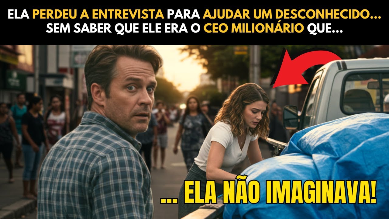 ELA PERDEU A ENTREVISTA PARA AJUDAR UM DESCONHECIDO… SEM SABER QUE ELE ERA O CEO MILIONÁRIO QUE…