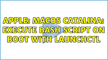 Apple: macOS Catalina: execute bash script on boot with launchctl (2 Solutions!!)