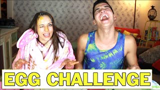 RUSSIAN ROULETTE EGG CHALLENGE | Wassabi and Olga Kay