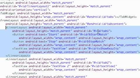 Android Application Development Tutorial   085   Setting up the TabHost in Java