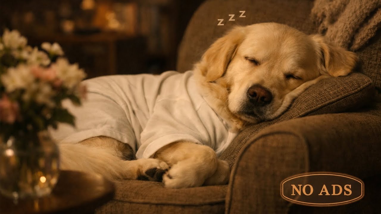 Dog Separation Anxiety Relief Music | Calm Piano, Rain & Birds (1 Hour).