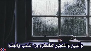 ﴿ زُيِّنَ لِلنَّاسِ حُبُّ ٱلشَّهَوَٰتِ }• حالت قرآن كريم بصوت هادئ