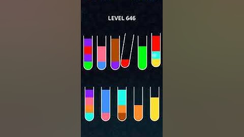 COLOR SORT PUZZLE LEVEL 646