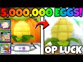 I Hatched 5,000,000 CORN EGGS and got 10+ NEW SECRETS... (Bubble Gum Simulator INFINITY)