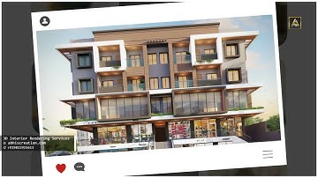 Modern Commercial & Residential Apartment Exterior Design  Abhi