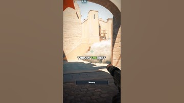 The best flash against a rush on mirage #counterstrike2 #csgo #cs2 #cs2clips #shorts