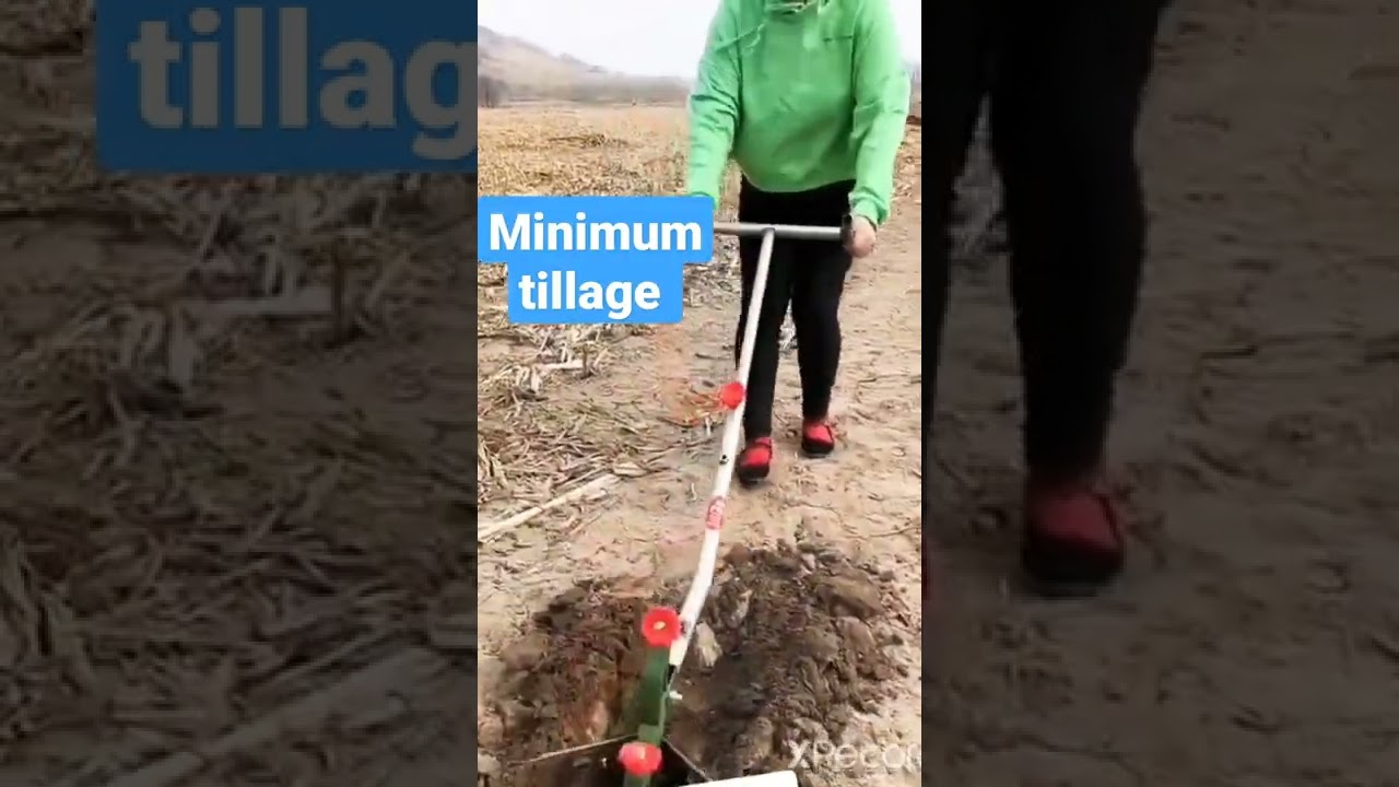 Sustainable agriculture minimum tillage with no soil compaction 