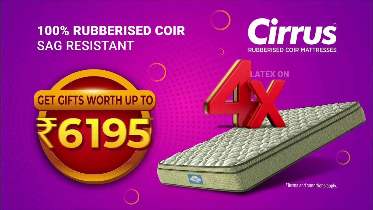 India's only SAG RESISTANT MATTRESS. Cirrus Coir Mattress YouTube