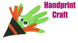 Handprint Witch Craft for Kids  -  Halloween Craft