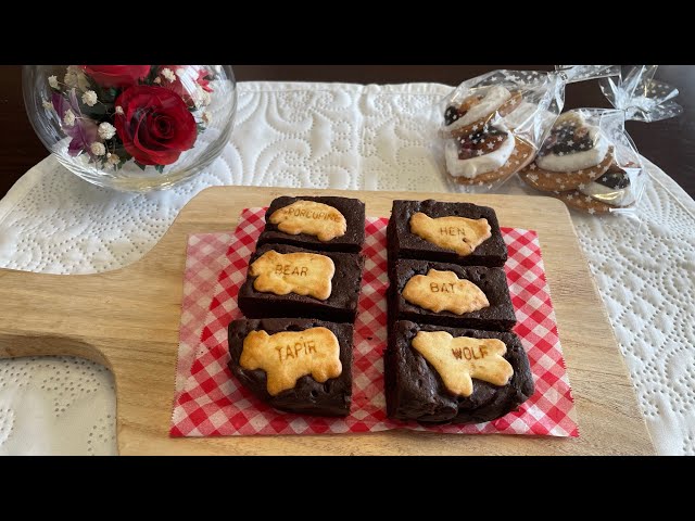 レンジで簡単たべっ子どうぶつのブラウニー/レンジで3分チンするだけの