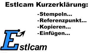 Estlcam Kurzerklärung Stempeln Referenzpunkt Kopieren Und Einfügen...