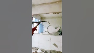 The process of removing a glass mirror = good tools can increase efficiency