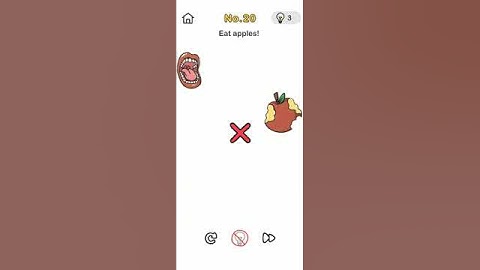 Brain out challenge beat them all level 20 eat apples! solution #brainout #beatthemall #shorts