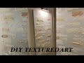 DIY TEXTURED ART | MODERN ABSTRACT PAINTING USING SPACKLE / DRY WALL FOR UNDER $30 ( SUPER EASY )