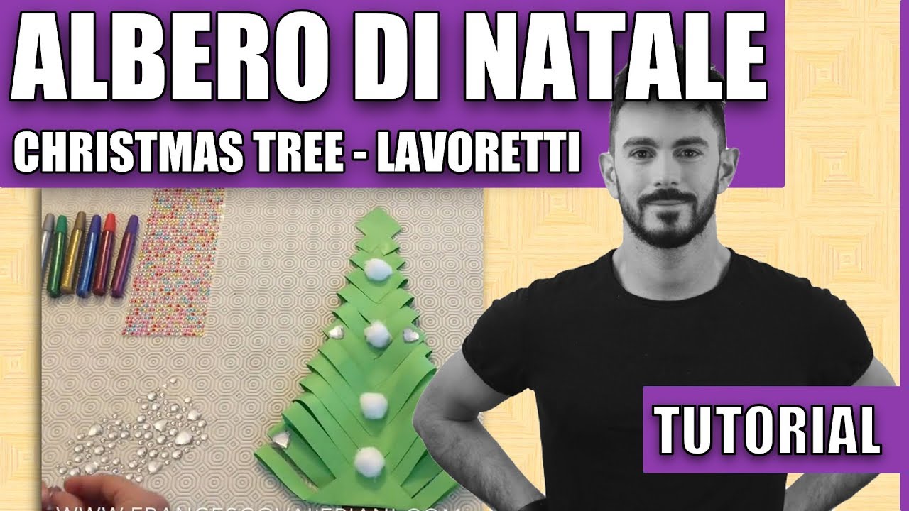 Lavoretti Di Natale Youtube.Albero Di Natale Christmas Tree Lavoretto Tutorial Youtube