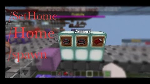 How /Spawn /SetHome /Home in PE or Bedrock