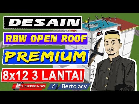 Desain Rumah Burung Walet Rbw Premium Open Roof 8x12 3 Lantai