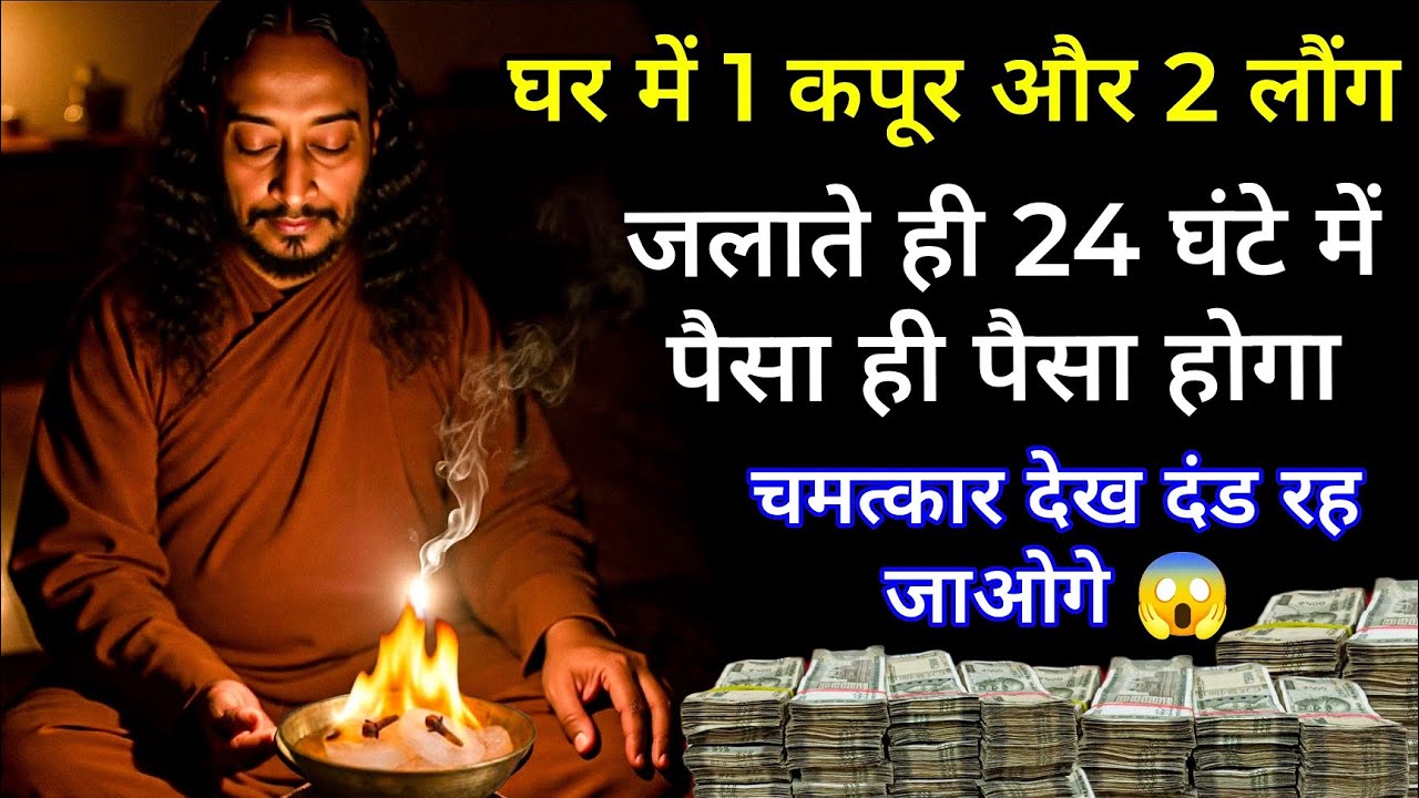 घर में ऐसे जलाओ कपूर और लौंग, धन आकर्षण का अद्भुत उपाय || ? ये छोटा सा उपाय आज ही करो