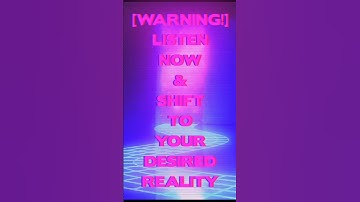 SHIFTING | LISTEN NOW TO SHIFT TO YOUR DESIRED REALITY | FREQUENCY 432HZ | SUBLIMINAL AFFIRMATIONS