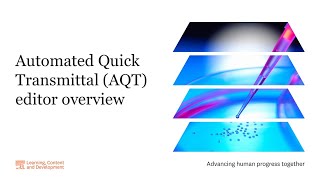 Automated Quick Transmittal (AQT) editor overview