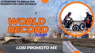 Attempting To Break The Losi Promoto MX WORLD RECORD Long Distance Jump "Robbie Maddison Style!"