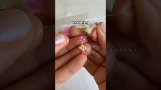 DIY Bead Ring Tutorial | Easy & Cute Handmade Jewelry Idea 💖 #Shorts #handmadejewelry #diy #jewelry