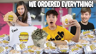 WE ORDERED EVERY ITEM from MR. BEAST BURGER!!! And got...SCAMMED!