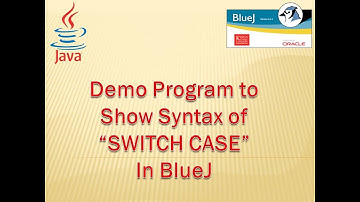 Switch Case - Demo Program in BlueJ #BlueJ, #JAVA, #ComputerProgramming, #Programming