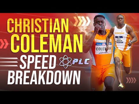 Christian Coleman 100M Speed Breakdown | Performance Lab of California