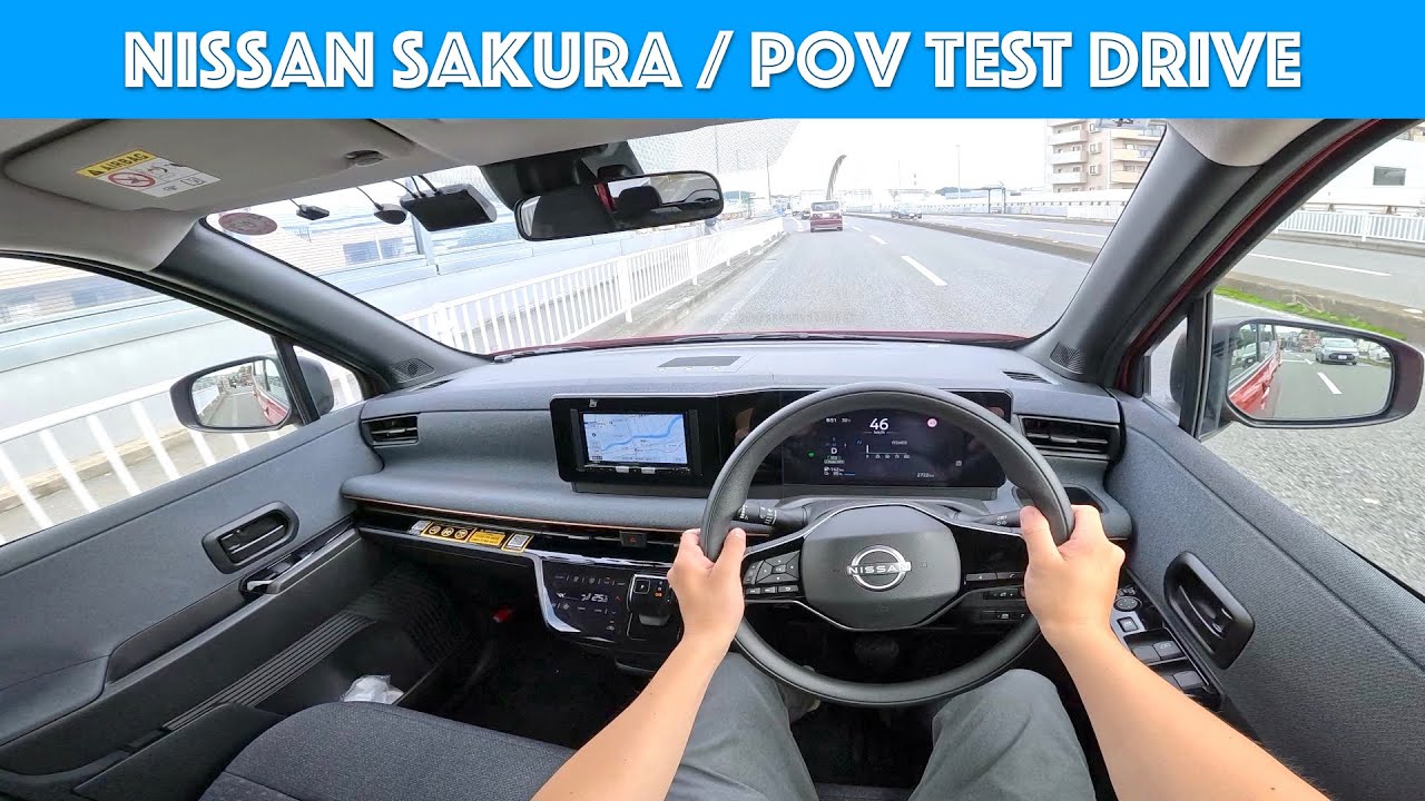 2023 Nissan Sakura EV k-car - Test Drive - POV with Binaural Audio