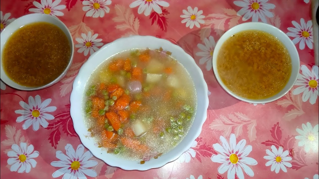 طريقة عمل 🫕شوربة الخضار🥕🥦 الصحيه ..سهلة ومفيدة 😋👌💯