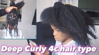 See how I gently take care of his deep Curly Natural hair with Breakage, Stress, and Pain,it works..